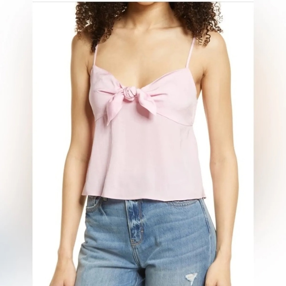 Nordstrom BP Women’s Size S Pink Bow Cami Tank Top